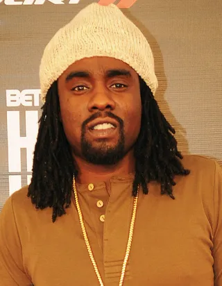 "Slight Work" - Wale featuring Big Sean -  "We up in Diamond Supply spending that carrot cake/ let it marinate, you forever late/ a million home sellers could find this real estate."&nbsp;(Photo: Chris McKay/Getty Images for BET)