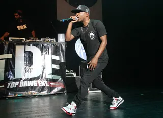 Kendrick Matters - Kendrick Lamar took his show on the road in the fall of 2012 as the headliner of BET's Music Matters Tour, hitting 26 dates with supporting acts, including Stalley, ScHoolboy Q and more.&nbsp; (Photo: Aaron Davidson/FilmMagic)