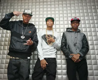 I'm Saying, Though - The Rangers in the green room at 106 &amp; Park, September 26, 2012. (photo: John Ricard / BET).