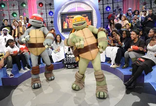 Teenage Mutant Ninja Turtles - Teenage Mutant Ninja Turtles at 106 &amp; Park, September 26, 2012. (photo: John Ricard / BET).