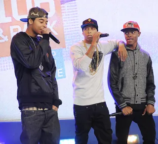 What You Say Ranger? - The Rangers and Rocsi Diaz at 106 &amp; Park, September 26, 2012. (photo: John Ricard / BET).