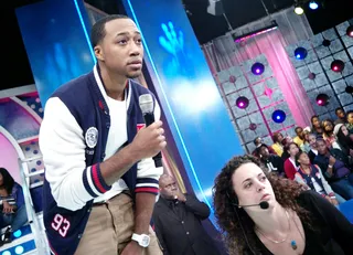 Preparation - Rodney Rikai prepares for his next on camera segment at 106 &amp; Park, September 26, 2012. (photo: John Ricard / BET).