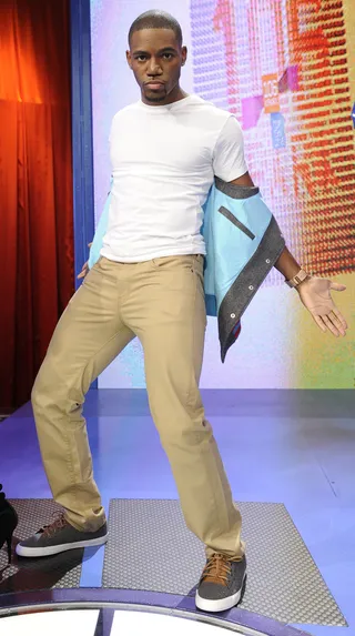 What You Say?!!? - Kevin Thompson at 106 &amp; Park, September 26, 2012. (photo: John Ricard / BET).