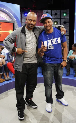 Big Tigger and DJ Lyve - Big Tigger and DJ Lyve at 106 &amp; Park, September 26, 2012. (photo: John Ricard / BET).