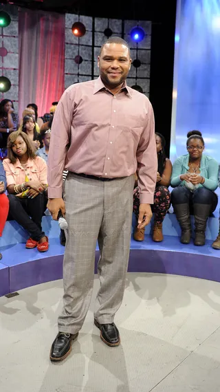 A-List - Anthony Anderson at 106 &amp; Park, September 26, 2012. (photo: John Ricard / BET).