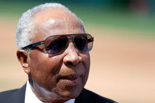 Frank Robinson: August 31 - This legendary baseball MVP hits the big 8-0 this week.(Photo: Patrick Smith/Getty Images)