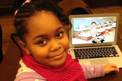 Zora Ball - At 7 years old, Zora Ball became the youngest person to create a full version of a mobile video game app. Ball attends West Philadelphia?s Harambee Institute of Science and Technology Charter School, where she learned the Bootstrapping computer programming language in an after-school program.  (Photo Courtesy: Harambee Institute)