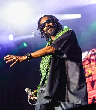 "Get Away"  - Diplo goes to his other wheelhouse — EDM — here. It's straight Major Lazer, with ska horn skanks and chopped synths driving the four-on-the-floor kick pulse. Snoop's singing chops are surprisingly sharp — it's hard to see how this is the guy who debuted with "Deep Cover."  (Photo: Matthew Eisman/Getty Images)