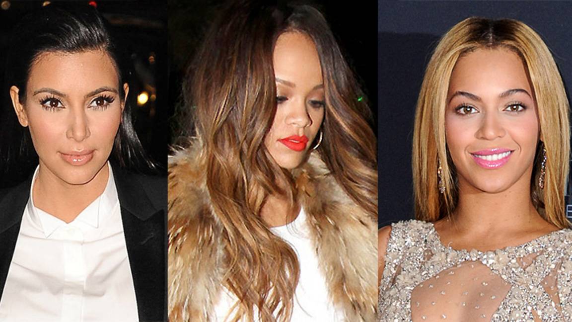 Beyonce, Kim Kardashian, Rihanna