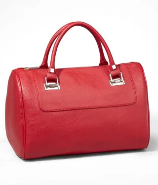 Express Hinged Plate Satchel - This Express satchel combines function and style. It's large enough to fit your everyday essentials and adds a nice dash of color.&nbsp;  (Photo: Express)