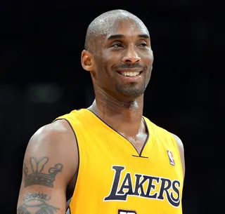 Kobe Bryant standing up to a Twitter follower who used “gay” in a derogatory way:&nbsp; - “Just letting you know… that using ‘your gay’ as a way to put someone down ain’t ok!”  (Photo: Harry How/Getty Images)