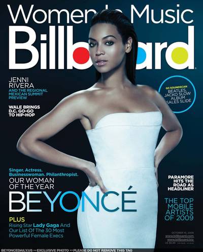 Woman on Top - When you're declared the woman of the year by Billboard in 2009, no over-the-top clothes or hair is necessary. We love her slick hair and little white dress.  (Photo: Billboard Magazine)