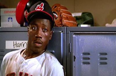 Major League - Wesley played Willie Mays Hayes in Major League, a fast, confident outfielder joining Charlie Sheen and Dennis Haybert on the Cleveland Indians. (Photo: Morgan Creek Productions)