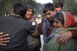 Indian Stampede Leaves 36 Dead - A stampede at a railroad station in India left 36 people dead and more than 30 injured. Many of the travelers were Hindu pilgrims heading to the banks of the Ganges River for the world's largest religious gathering.  &nbsp;(Photo: AP Photo/Rajesh Kumar Singh)