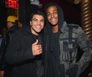 Austin Brown - Looks like pro boxer Victor Ortiz is a big fan of R&amp;B crooner Austin Brown. The two got a chance to kick it at the BET Music Matters Grammy showcase. (Photo: Alberto E. Rodriguez/Getty Images for BET)