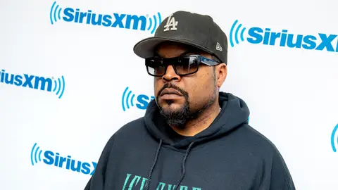 NEW YORK, NEW YORK - DECEMBER 07: Ice Cube visits the "Sway in the Morning" show with Sway Calloway on Shade 45 at SiriusXM Studios on December 07, 2018 in New York City. (Photo by Roy Rochlin/Getty Images)