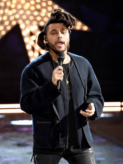 Best R&amp;B/Soul Male Artist – The Weeknd - &quot;[He] can't feel [his] face.&quot; (Photo: Dimitrios Kambouris/Getty Images for Victoria's Secret)