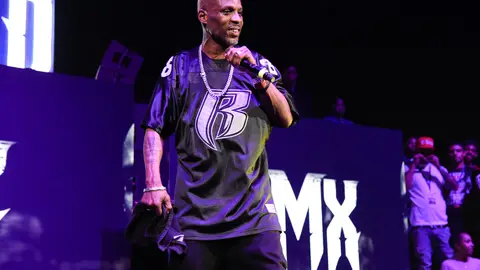 NEW YORK, NY - APRIL 21:  Rapper DMX performs live on stage for the Ruff Ryder's Reunion Tour 2017 at Barclays Center of Brooklyn on April 21, 2017 in New York City.  (Photo by Matthew Eisman/Getty Images)