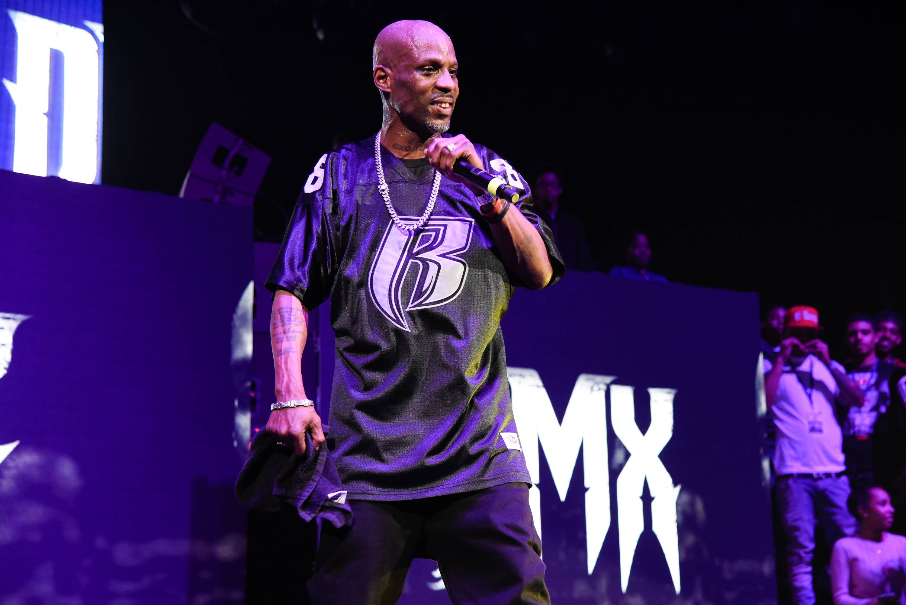 NEW YORK, NY - APRIL 21:  Rapper DMX performs live on stage for the Ruff Ryder's Reunion Tour 2017 at Barclays Center of Brooklyn on April 21, 2017 in New York City.  (Photo by Matthew Eisman/Getty Images)