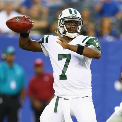 Geno Smith - Geno Smith is growing in front of our eyes. While the New York Jets quarterback struggled in his rookie year, his sophomore campaign has already demonstrated that he has more poise and confidence in the pocket. Smith has thrown for 397 yards and two touchdowns while completing 65 percent of his passes through two games in leading the Jets to a 1-1 record thus far. If he can keep his interceptions down, perhaps Smith and the Jets can even make a playoff push. They have a solid defense with enough weapons on offense to at least be in the conversation.&nbsp;(Photo: Al Bello/Getty Images)