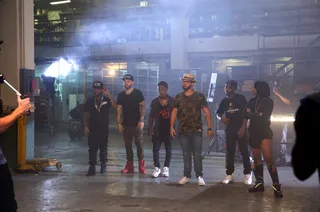 Meet the Emcees - From left meet Conceited, Emilio Rojas, Dillon Cooper, Andy Mineo, Jace and Dreezy — all artists with monumental lyrical abilities. Let's see how they hold it down in The Cypher!&nbsp;  (Photo: Rebecca Smeyne / BET)