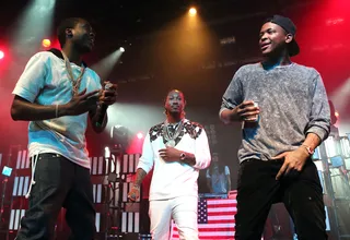 Irving Plaza – New York City - YG was every bit the rhyme slinger and fan during his memorable New York City show at the famed Irving Plaza on April 27. Not only did the Compton representative spit his own tracks, but he also laid back in the cut and watched his special guests The LOX&nbsp;perform their classic "We Gon Make It" and Chinx Drugz nail his street banger "Feelings." All love for YG in NYC.&nbsp;&nbsp;(Photo: Taylor Hill/Getty Images)