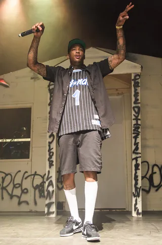 The Show: YG - Over the last year, YG has made the steady rise from a upstart Compton rapper with star potential to a bonafide star. His journey has taken him from city to city, where he’s become a fan favorite while also sharing the stage with superstars like Drake, Lil Wayne and Jeezy. The My Krazy Life rapper is now set to perform at BET’s 2014 Hip Hop Awards. Before he touches the stage, check out some of the memorable performances from his young career.For YG, the announcement only makes his already-memorable 2014 only that much bigger. Drake&nbsp;vs Lil Wayne&nbsp;Tour. 4 Hunnid!(Photo by Kyle Gustafson / For The Washington Post via Getty Images)