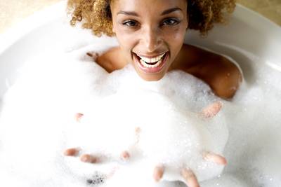 Switch It Up - Scented bath soaps leave us smelling good and feeling even better. Unfortunately, added fragrance is one of the top allergens related to skin irritation and dryness, especially if you have very sensitive skin. This can be exacerbated during the colder autumn months. If you’re experiencing some irritation, try switching to an unscented body wash or a soap and always follow up with a moisturizing lotion.  (Photo: I Love Images/Corbis)