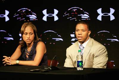 WORST: Ray Rice's Elevator Knockout - When a grainy but undeniable video of Ray Rice knocking out his wife Janay in an elevator went public, it made ignoring the domestic violence that plagues the households of many public figures impossible. Rice was immediately suspended from the NFL, but the punishment lead many to wonder if it happened simply because the world became privy to his heinous actions.(Photo: Rob Carr/Getty Images)