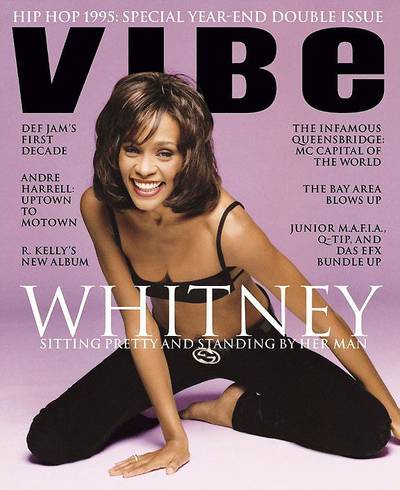 Mrs. Brown &nbsp; - Whitney was slaying come '95. During the time of this cover, Whitney was in full promo mode for her film Waiting to Exhale and its soundtrack. Look at that smile.(Photo: VIBE Magazine, December 1995) &nbsp;