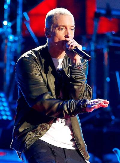 Eminem - Having long solidified his spot as one of the greatest MCs,&nbsp;Eminem only added to his legend with the release of The Marshall Mathers LP 2 late last year and has rode that wave of momentum deep into this year. Em will definitely be a force to be reckoned with in this category.(Photo: Christopher Polk/Getty Images for MTV)