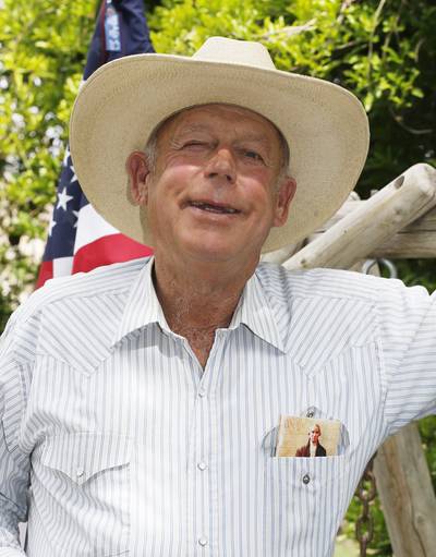 Denial - &quot;I didn’t say nothing about picking cotton,&quot; Bundy said in an interview with conservative radio host Alex Jones. The controversial rancher also said that he believes The Times should print a retraction. &quot;I think they should do that. They make it a racist-type thing. I'm not racist,&quot; he said.   &nbsp;(Photo: George Frey/Getty Images