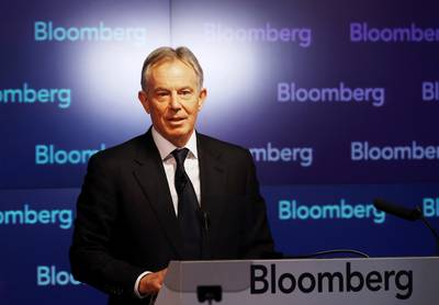 Blair on Shifting Gears&nbsp; - While delivering a speech recently, the former U.K. prime minister, Tony Blair, urged Western leaders to put aside their differences with Russia over Ukraine and &quot;elevate the issue of religious extremism to the top of the agenda,&quot; BBC reported.&nbsp;&nbsp;(Photo: Peter Macdiarmid/Getty Images)