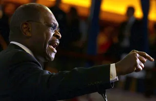 Herman Cain (@THEHermanCain)&nbsp; - Former Republican presidential candidate Herman Cain has high hopes for his economic plan. “The #999 Plan is the beginning of the end of the #IRS!”&nbsp;(Photo: Mark Wilson/Getty Images)