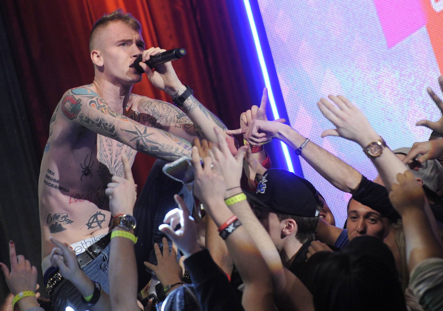 MGK - MGK is a rap beast now, but before he had a major deal, he hit the Apollo stage and won Amateur Night. Not too shabby!(photo: John Ricard / BET)
