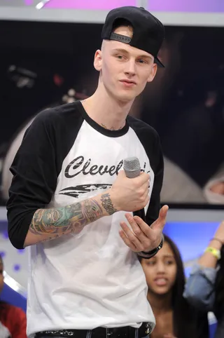 Posted - Machine Gun Kelly at 106 &amp; Park, February 10, 2012. (Photo: John Ricard / BET)