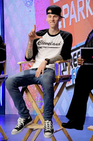 Wild Boy - Freestyle Friday judge Machine Gun Kelly at 106 &amp; Park, February 10, 2012. (Photo: John Ricard / BET)