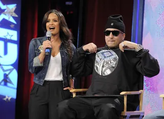 The Champs - Rocsi Diaz introduces French Montana at 106 &amp; Park, February 10, 2012. (Photo: John Ricard / BET)