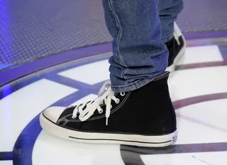 Too Cool - Machine Gun Kelly at 106 &amp; Park, February 10, 2012. (Photo: John Ricard / BET)