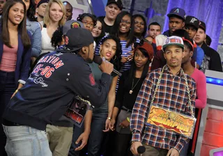 Whatever - Freestyle Friday challenger Rock Coogi TBG delivers his best in round two at 106 &amp; Park, February 10, 2012. (Photo: John Ricard / BET)