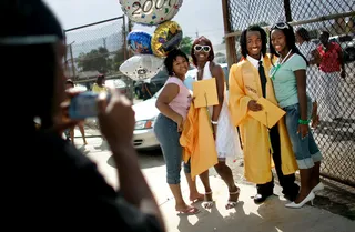 Great Graduates - 82.5 percent: the percentage of Blacks aged 25 and older with a high school diploma or higher in 2011. Source: 2011 American Community Survey. (Photo: Mario Tama/Getty Images)