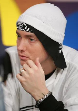 Eminem - Before Eminem began to get extremely controversial, we got a chance to interview him back in 2006.   (Photo: Scott Gries/Getty Images)