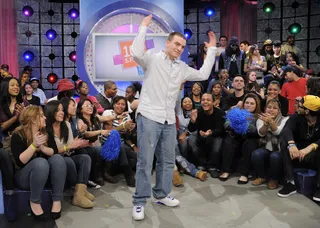 I'm Real - Audience member works to be named the "Livest audience member" at 106 &amp; Park, February 7, 2012. (Photo: John Ricard / BET)