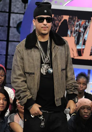 Check Out the Video - French Montana at 106 &amp; Park, February 7, 2012. (Photo: John Ricard / BET)