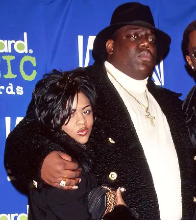 Notorious B.I.G. and Lil' Kim - During B.I.G's brief marriage to R&amp;B singer Faith Evans, it was well known that the rap legend still maintained an intimate relationship with female rapper and protegé Lil' Kim. She allegedly aborted a child she conceived with the Brooklyn bad boy.(Photo: Evan Agostini/Liaison/Getty Images)