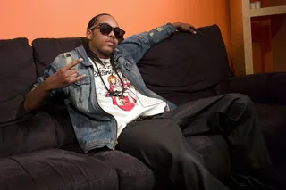 One Cool Bro - Trevante in the green room at 106 &amp; Park, February 7, 2012. (Photo: John Ricard / BET)