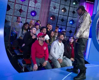 What's Good? - Trevante greets fans at 106 &amp; Park, February 7, 2012. (Photo: John Ricard / BET)