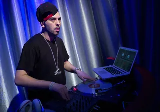 Spinning - DJ Reymo at 106 &amp; Park, February 7, 2012. (Photo: John Ricard / BET)