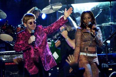 'I Guess That's Why They Call It the Blues' – Elton John, Featuring Mary J. Blige - We guess this is why we call her &quot;queen of hip hop soul.&quot; Mary J. made this 1983 hit relevant again when she added her signature funk. The highly praised live version also landed on her 2006 Mary J. Blige &amp; Friends EP.&nbsp;(Photo: Dave Hogan/Getty Images)