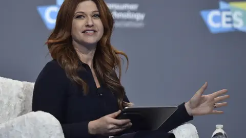 LAS VEGAS, NEVADA - JANUARY 09:  ESPN television host/moderator Rachel Nichols speaks during a press event at CES 2019 at the Aria Resort & Casino on January 9, 2019 in Las Vegas, Nevada. CES, the world's largest annual consumer technology trade show, runs through January 11 and features about 4,500 exhibitors showing off their latest products and services to more than 180,000 attendees.  (Photo by David Becker/Getty Images)